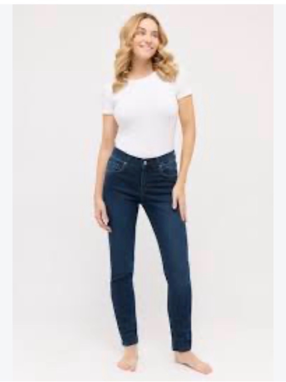 Angel High-Rise Dark Blue Women’s Jeans